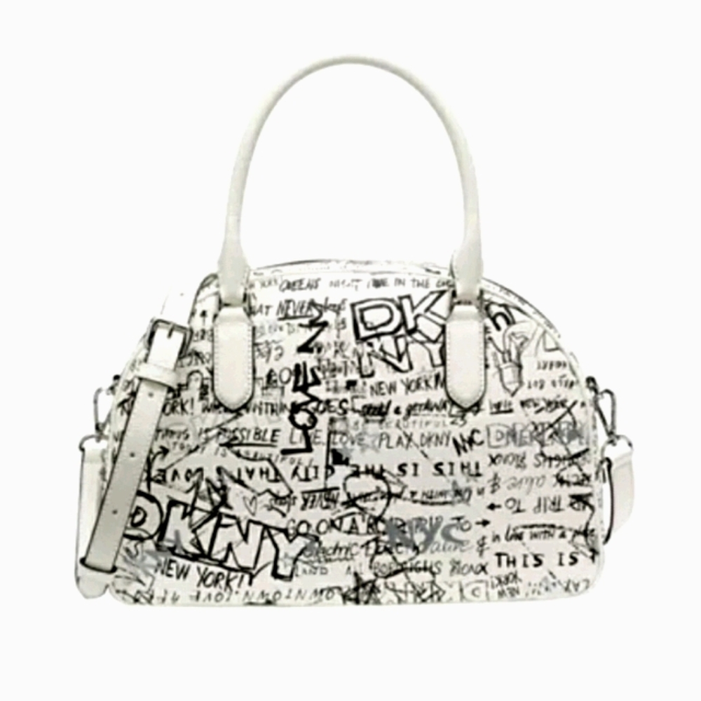 NWT~DKNY Erin Graffiti Dome Satchel~NWT